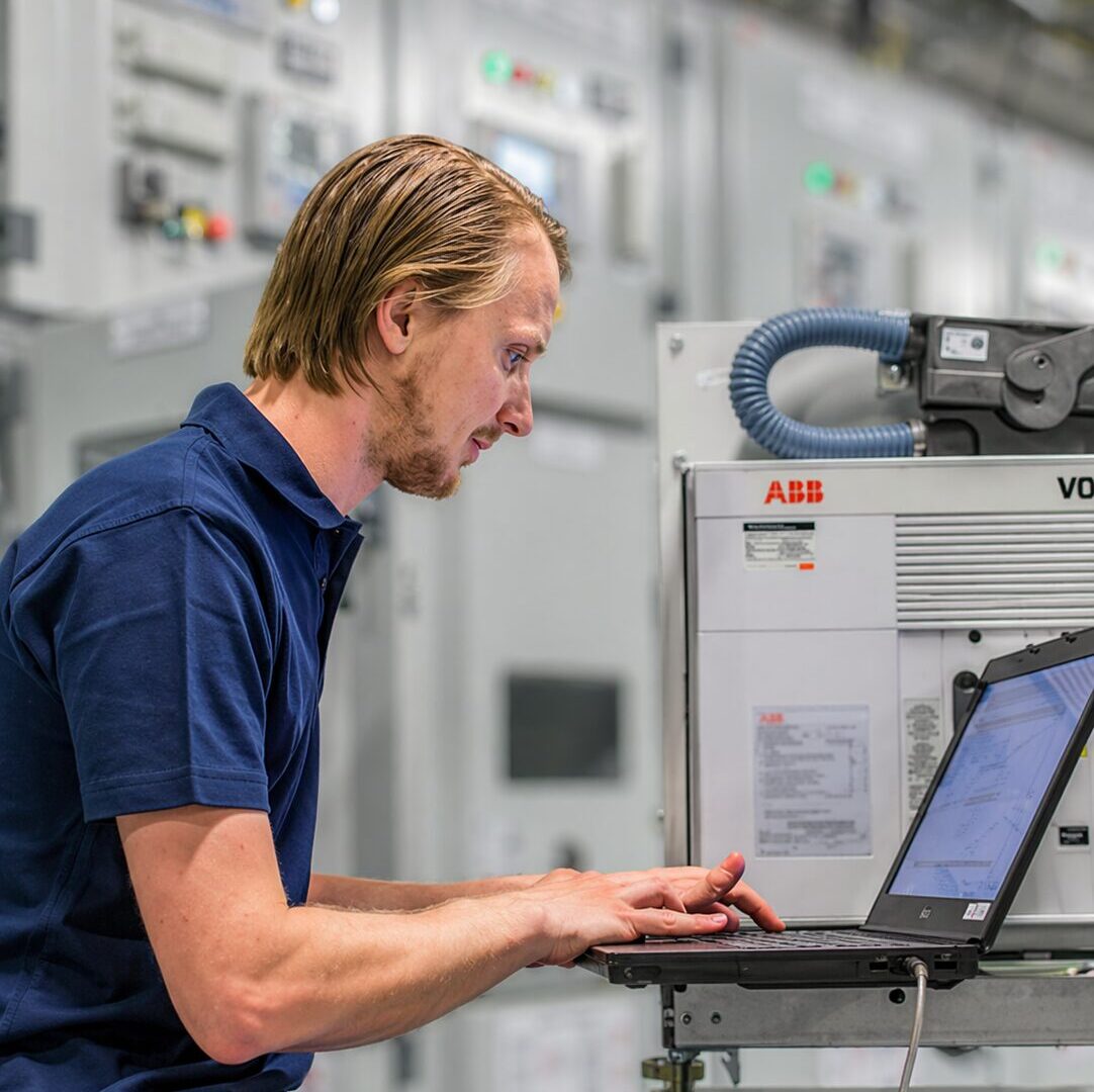 AI - Technician at work in control room